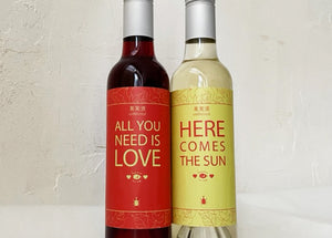 赤ワイン、白ワインのハーフボトルセット商品の画像